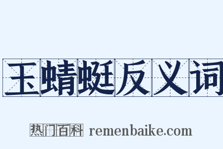 玉蜻蜓反义词是什么意思的图片